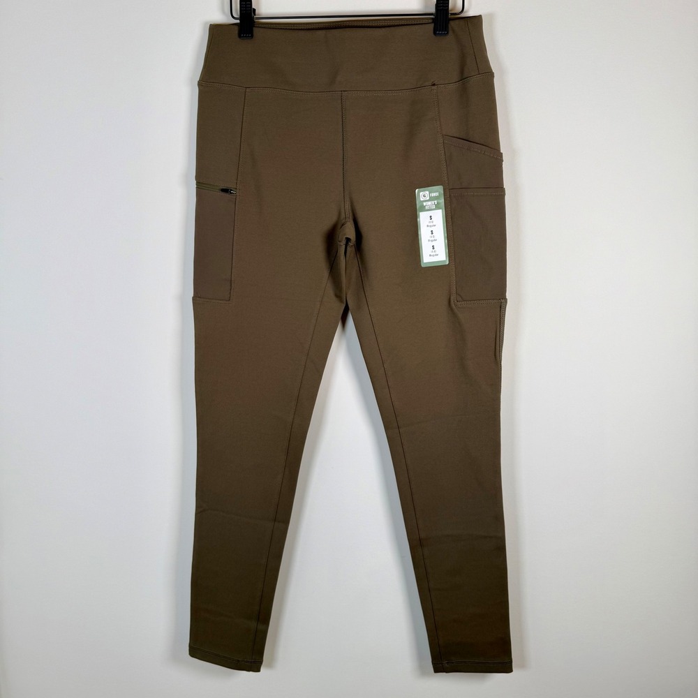 NEW Carhartt Force Fitted Utility Cargo‎ Leggings Small Army Brown Pockets NWT